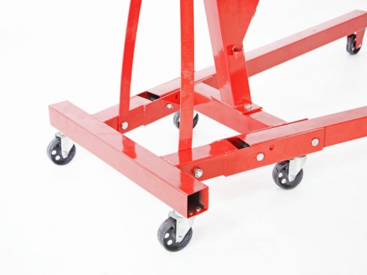 เครนยกเครื่องยนต์ขนาด 2 ตัน แบบพับได้ เหมาะสำหรับอู่ งานซ่อมทั่วไป