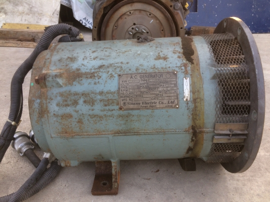 ขายไดปั่นไฟ  20 kVA (16kW)  Brushless (บัลเลท) มือ2 เก่าญี่ปุ่น