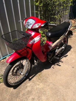 Honda wave 125S สีแดงดำ