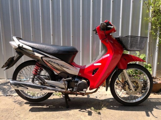 Honda wave 125S สีแดงดำ