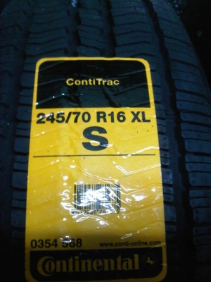 ยางใหม่ Continental 245-70-16 HT ปี 13