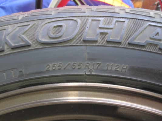 แม็กลาย TE37ขอบ 17 พร้อมยาง YOKOHAMA 265/65/17