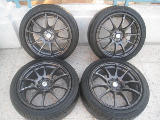 ขายล้อแม็ก Advan racing RS 17"x7" et40 4รู100/114.3 +ยางปี11 (081-3747940)