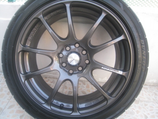 ขายล้อแม็ก Advan racing RS 17"x7" et40 4รู100/114.3 +ยางปี11 (081-3747940)