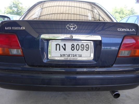 1996 TOYOTA, COROLLA 1.6 SE.G โฉม 111 , หน้าหนู-ตูดเป็ด ปี 96 สีน้ำเงิน เกียร์ออโต้ 1996 TOYOTA, COROLLA 1.6 SE.G โฉม 111 , หน้าหนู-ตูดเป็ด ปี 96 สีน้ำเงิน เกียร์ออโต้