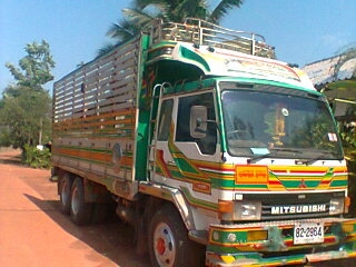 ขายรถพ่วงไม่ดั้ม MITSUFUSO TURBO 220 แรงTF 6XXX ก่าวสวยทั้งแม่ทั้งลูกยางดีทะเบียนเต็ม