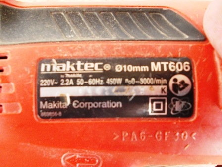 สว่านไฟฟ้าMAKTECรุ่นMT606 สภาพใหม่ อุปกรณ์ครบ ถูกครับ สว่านไฟฟ้าMAKTECรุ่นMT606 สภาพใหม่ อุปกรณ์ครบ ถูกครับ