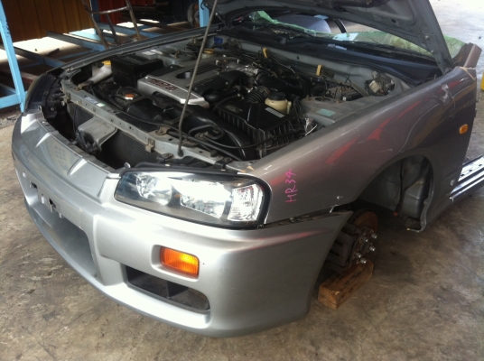 ขายหัวตัดและอะไหล่ (ราคาพิเศษเฉพาะเดือนนี้ครับ!!!!) +++จัดส่งฟรีทั่วประเทศ+++  NISSAN SKYLINE  HR34 RB20DE เครื่องยนต์แท้ 2000 CC เกียร์ AT  เหมาะกับอู่และลูกค้าที่ต้องการเครื่องยนต์และอะไหล่ที่สมบูรณ์ !!!! พาร์ทแท้นำเข้าจากญี่ปุ่น!!