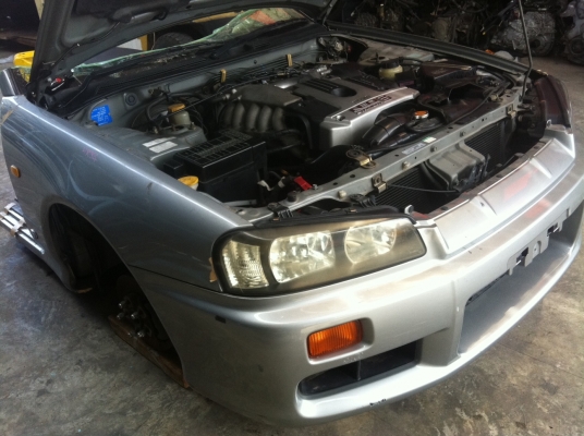 ขายหัวตัดและอะไหล่ (ราคาพิเศษเฉพาะเดือนนี้ครับ!!!!) +++จัดส่งฟรีทั่วประเทศ+++  NISSAN SKYLINE  HR34 RB20DE เครื่องยนต์แท้ 2000 CC เกียร์ AT  เหมาะกับอู่และลูกค้าที่ต้องการเครื่องยนต์และอะไหล่ที่สมบูรณ์ !!!! พาร์ทแท้นำเข้าจากญี่ปุ่น!!