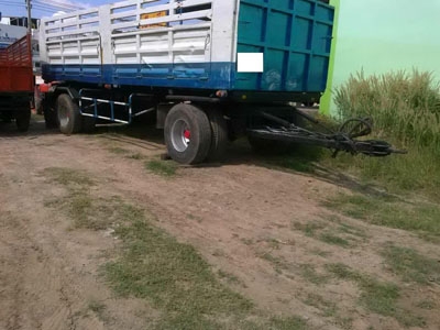 ขายหางพ่วงสองเพลาดั้มพ์ ค่ายพนัส ปี 38 ยาว 6.4 เมตร สภาพพร้อมใช้ โทร 088-4501277 ตลอด 24 ชม.