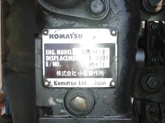 ขายเครื่องแบ๊คโฮkomatsu pc30-7e 3d84eเครื่องดำ