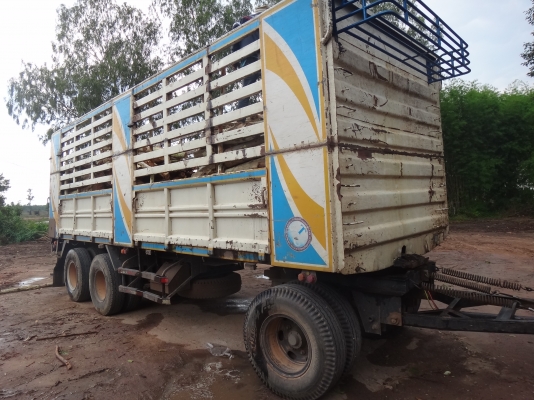 ขายด่วน  รถบรรทุกไม่ดั้มพ์ พ่วง-ลูก  HINO  380  ปี  52  พร้อมใช้งานเดิมๆ