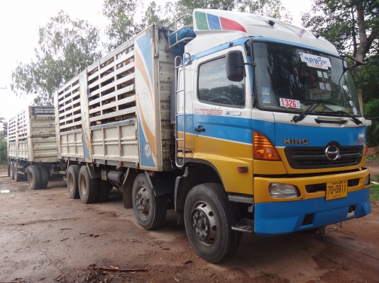 ขายด่วน  รถบรรทุกไม่ดั้มพ์ พ่วง-ลูก  HINO  380  ปี  52  พร้อมใช้งานเดิมๆ