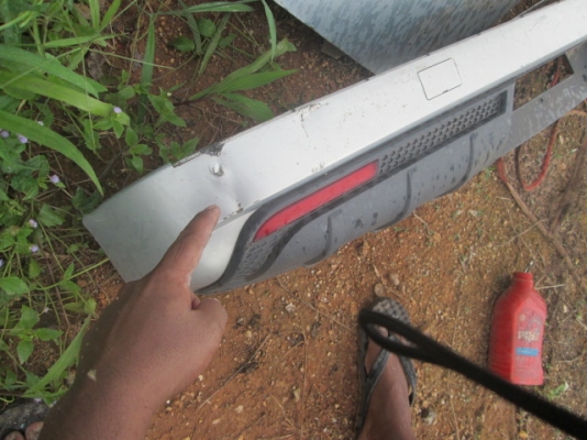 ขาย พลาสติกครอบโครงกันชนหลัง Dmax 2008