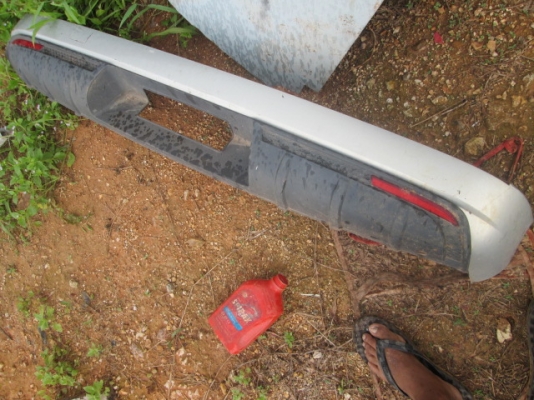 ขาย พลาสติกครอบโครงกันชนหลัง Dmax 2008