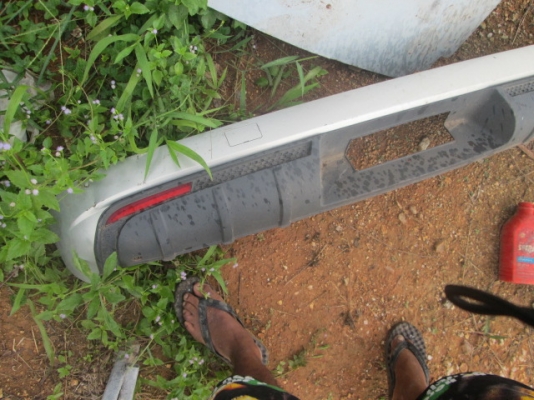 ขาย พลาสติกครอบโครงกันชนหลัง Dmax 2008