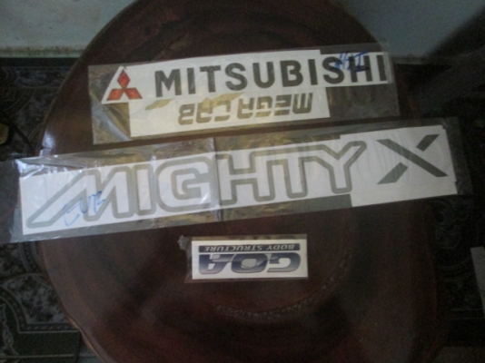 ขาย สติกเกอร์ MITSU-STRADA และ MIGHTY-X
