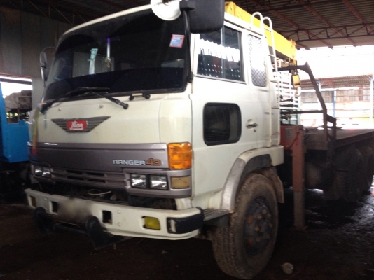 รถฮีโน่ 10 ล้อ FM176  ติดเครน 5 ตัน 178 แรงม้า  สนใจติดต่อ 081 - 6079515