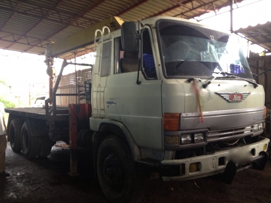 รถฮีโน่ 10 ล้อ FM176  ติดเครน 5 ตัน 178 แรงม้า  สนใจติดต่อ 081 - 6079515