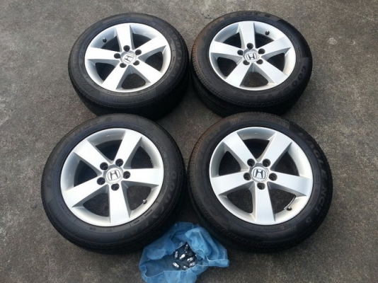 ล้อ16CivicTop 5รู114 + ยาง Goodyear 205/55/16 ปี11