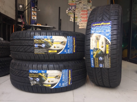 ขายยางใหม่ GOODYEAR Assurance DuraPlus 225-60-16 ปี17 - ราคาชุดละ 7,400 บาท