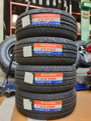 ขายยางใหม่ FIRESTONE TZ700 (MADE IN JAPAN) 225-45-17 ปี17 - ราคาชุดละ 7,500 บาท
