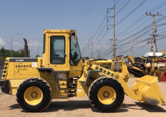 ขายรถตักล้อยาง KOMATSU WA100-3E นำเข้าเองจากญี่ปุ่น สภาพสวยพร้อมใช้ มีVDOการทำงานครับ