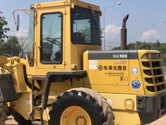ขายรถตักล้อยาง KOMATSU WA100-3E นำเข้าเองจากญี่ปุ่น สภาพสวยพร้อมใช้ มีVDOการทำงานครับ