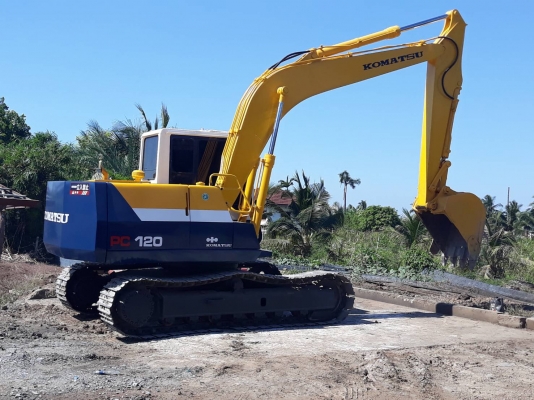 Komatsu PC120-5 ตัวเดินใหญ่ ไฟฟ้าตัด เครื่องดี ปั๊มแรง บูมสวยไม่มีร้าว เอว เฟรมใช้ได้ โซ่สวย ใบแทร็ก 50 cm มีแอร์ เอกสารซื้อขาย