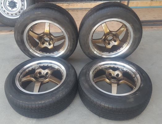 ล้อมือ2 ขอบ17 5รู114 กว้าง8 ยาง225/65/17  4 ล้อ