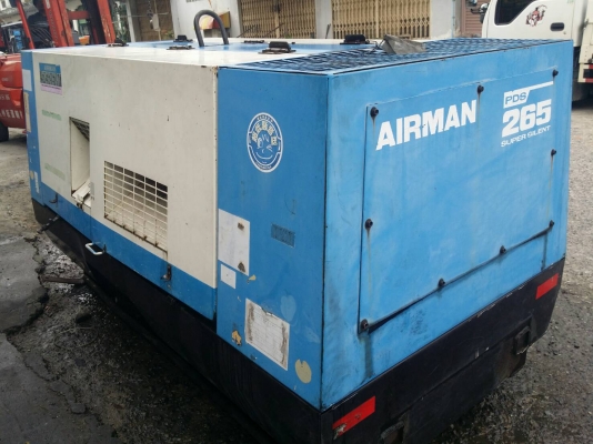 ขาย เครื่องปั๊มลม AIRMAN PDS 265 S เครื่อง Isuzu 4 BD พร้อมใช้งาน สนใจ 0909527888 โจ้