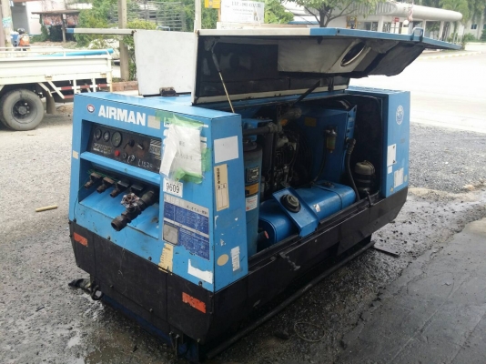 ขาย เครื่องปั๊มลม AIRMAN PDS 265 S เครื่อง Isuzu 4 BD พร้อมใช้งาน สนใจ 0909527888 โจ้