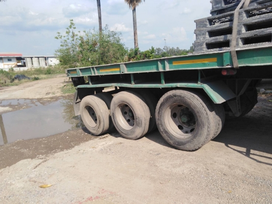 รถบรรทุก 10 ล้อหัวลากพร้อมหาง ยี่ห้อ HINO รุ่น FM221 315 แรงม้า พร้อมหาง 3 เพลา จดทะเบียนปี 2532