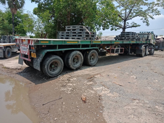 รถบรรทุก 10 ล้อหัวลากพร้อมหาง ยี่ห้อ HINO รุ่น FM221 315 แรงม้า พร้อมหาง 3 เพลา จดทะเบียนปี 2532