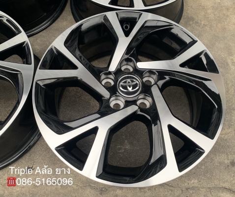 ล้อแม็กป้ายแดง 5รู114 Toyota CHR ขอบ 17 รุ่นใหม่ล่าสุด สีดำปัดเงา สวยกริ๊บ ล้อแม็กป้ายแดง 5รู114 Toyota CHR ขอบ 17 รุ่นใหม่ล่าสุด สีดำปัดเงา สวยกริ๊บ