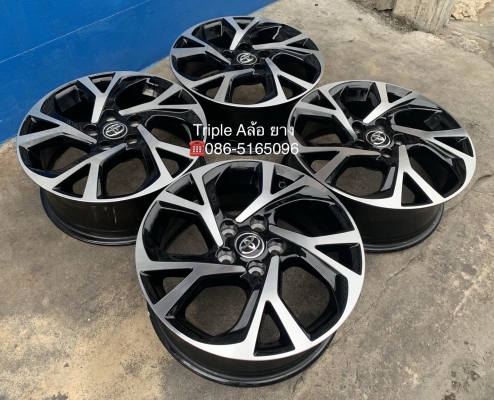 ล้อแม็กป้ายแดง 5รู114 Toyota CHR ขอบ 17 รุ่นใหม่ล่าสุด สีดำปัดเงา สวยกริ๊บ ล้อแม็กป้ายแดง 5รู114 Toyota CHR ขอบ 17 รุ่นใหม่ล่าสุด สีดำปัดเงา สวยกริ๊บ