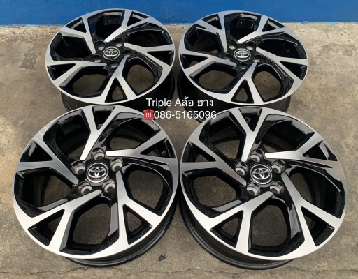 ล้อแม็กป้ายแดง 5รู114 Toyota CHR ขอบ 17 รุ่นใหม่ล่าสุด สีดำปัดเงา สวยกริ๊บ ล้อแม็กป้ายแดง 5รู114 Toyota CHR ขอบ 17 รุ่นใหม่ล่าสุด สีดำปัดเงา สวยกริ๊บ