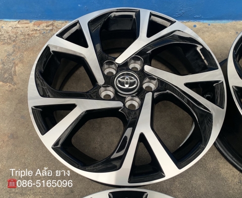 ล้อแม็กป้ายแดง 5รู114 Toyota CHR ขอบ 17 รุ่นใหม่ล่าสุด สีดำปัดเงา สวยกริ๊บ ล้อแม็กป้ายแดง 5รู114 Toyota CHR ขอบ 17 รุ่นใหม่ล่าสุด สีดำปัดเงา สวยกริ๊บ