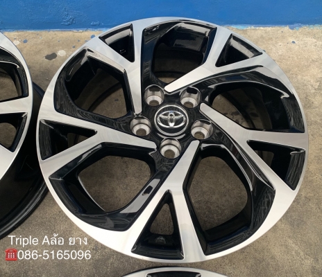 ล้อแม็กป้ายแดง 5รู114 Toyota CHR ขอบ 17 รุ่นใหม่ล่าสุด สีดำปัดเงา สวยกริ๊บ ล้อแม็กป้ายแดง 5รู114 Toyota CHR ขอบ 17 รุ่นใหม่ล่าสุด สีดำปัดเงา สวยกริ๊บ