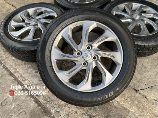 ล้อแม็ก Toyota New Vios ขอบ 15 พร้อมยางใหม่ 185-60-15 Dunlop ปี 19 ล้อแม็ก Toyota New Vios ขอบ 15 พร้อมยางใหม่ 185-60-15 Dunlop ปี 19