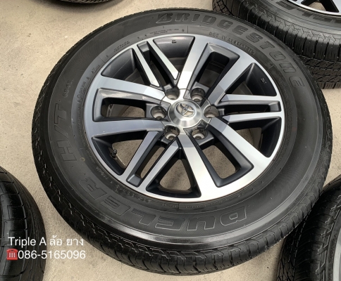 ล้อแม็ก Toyota New Fortuner ขอบ 18 พร้อมยาง 265-60-18 Bridgestone ปี 16 ดอกยางหนา ล้อแม็ก Toyota New Fortuner ขอบ 18 พร้อมยาง 265-60-18 Bridgestone ปี 16 ดอกยางหนา