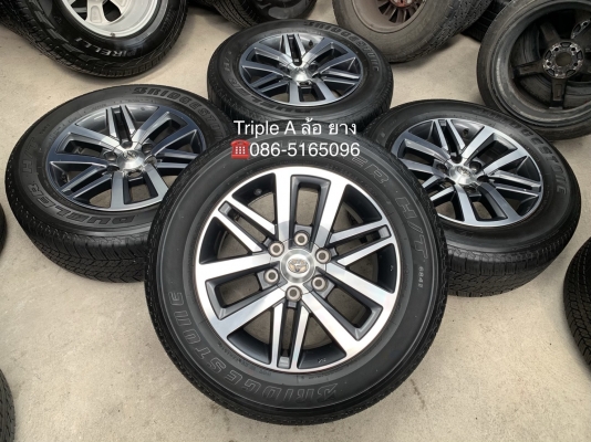 ล้อแม็ก Toyota New Fortuner ขอบ 18 พร้อมยาง 265-60-18 Bridgestone ปี 16 ดอกยางหนา