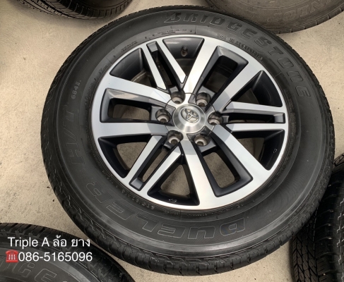 ล้อแม็ก Toyota New Fortuner ขอบ 18 พร้อมยาง 265-60-18 Bridgestone ปี 16 ดอกยางหนา ล้อแม็ก Toyota New Fortuner ขอบ 18 พร้อมยาง 265-60-18 Bridgestone ปี 16 ดอกยางหนา