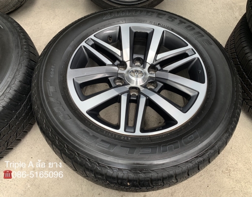 ล้อแม็ก Toyota New Fortuner ขอบ 18 พร้อมยาง 265-60-18 Bridgestone ปี 16 ดอกยางหนา ล้อแม็ก Toyota New Fortuner ขอบ 18 พร้อมยาง 265-60-18 Bridgestone ปี 16 ดอกยางหนา