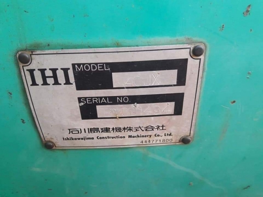 ขายจ้า..IHI 40JX. เก่านอกแท้  เดิมๆๆ  สภาพสวย พร้อมใช้ โทร 089-3818694 จ๊อย