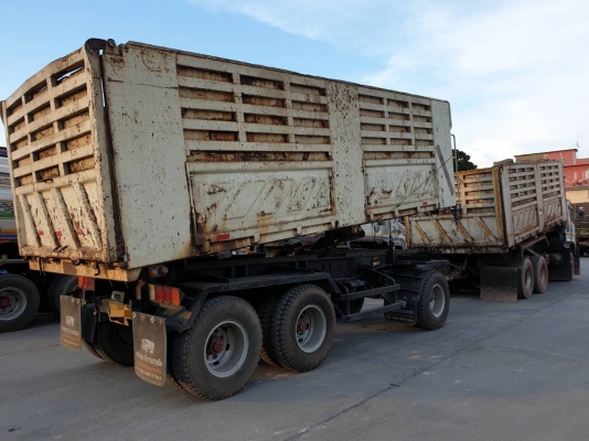 ขายรถพ่วง 22 ล้อ 2 เพลา แม่+ลูก HINO ซีรี้ 344 ปี.55 ปรายปี ราคา.2,420,000 กระบะเหล็กดั้ม อู่.สามมิต