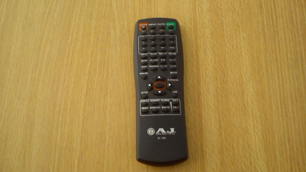รีโมทเครื่องเล่น VCD AJ