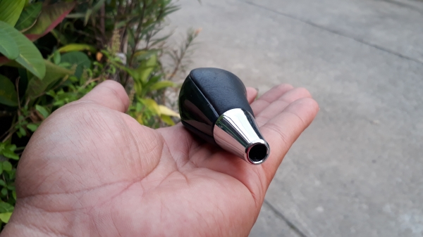หัวเกียร์ AUTO TOYOTA แท้ หนังสลับลายไม้สีเขียว