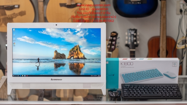 คอมพ์ All in one Lenovo 19.5 นิ้ว CPU N3700 Ram 4GB HDD 1TB อุปกรณ์ครบ