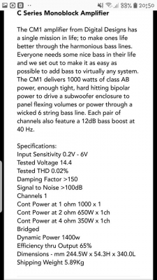 ขายเพาเวอร์ขับซัพ DD-CM1 ขายเพาเวอร์ขับซัพ DD-CM1